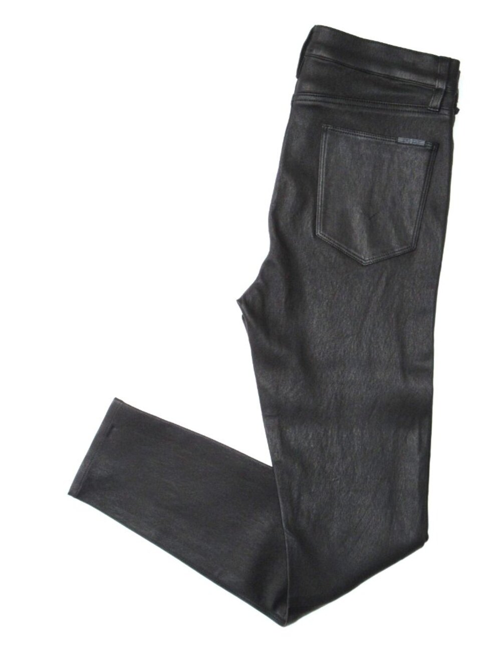 NWT Hudson Barbara High Rise Super Skinny in Black Stretch Leather Pants 30 - Picture 8 of 8